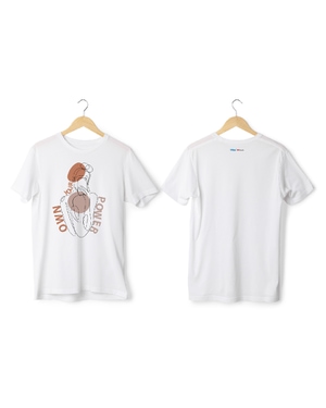 Greys & Blues Power Pima Round Neck T-Shirt- White